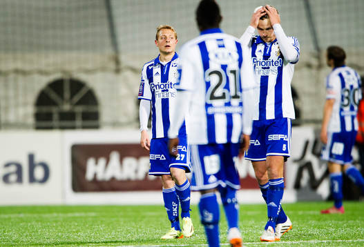 IFK Göteborgs Joel Allansson och Philip Haglund deppar