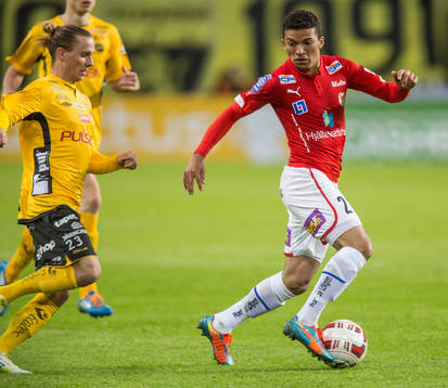 Elfsborgs Niklas Hult och Kalmars Romário Pereira Sipião