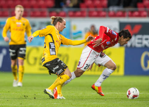 Elfsborgs Niklas Hult och Kalmars Romário Pereira Sipião