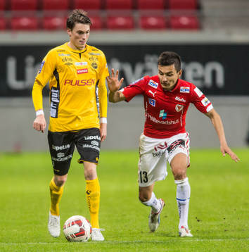 Elfsborgs Lasse Nilsson och Kalmars Emin Nouri