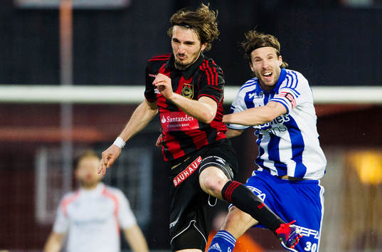 Brommapojkarnas Dardan Rexhepi och IFK Göteborgs Mattias