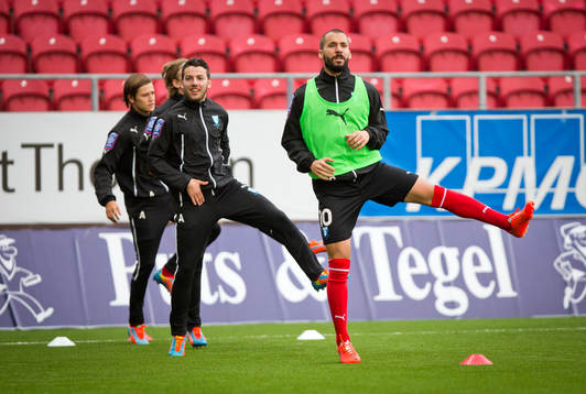 Malmö FFs Guillermo Molins skrattar