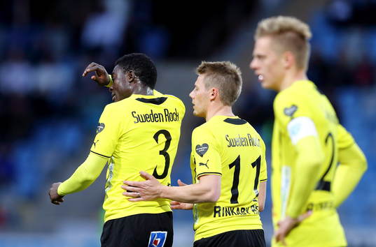 Mjällbys Gbenga Arokoyo deppar