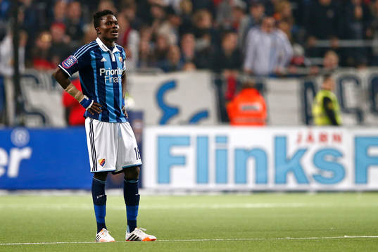 Djurgårdens Daniel Amartey deppar