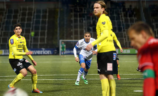 Mål 1-1 av Norrköpings Rawez Lawan mellan Mjällbys Lucas