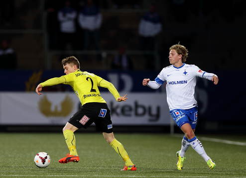 Mjällbys Viktor Agardius och Norrköpings Alexander