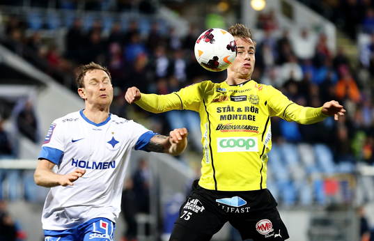 Norrköpings Marcus Falk Olander mot Mjällbys Andreas