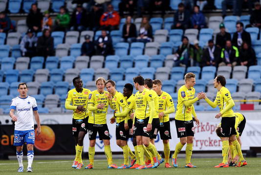Mjällby jublar och Norrköpings Nikola Tkalcic deppar