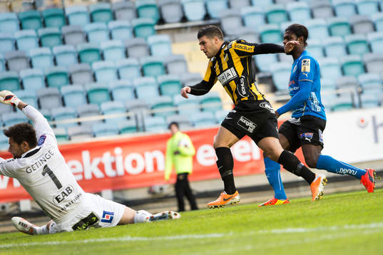Häckens Moestafa El Kabir gör 1-0