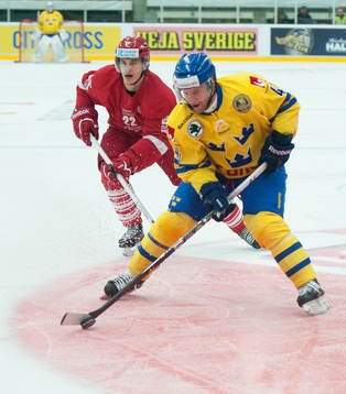 Sveriges Pär Arlbrandt och Mattias Sjögren i