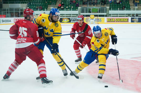 Sveriges Pär Arlbrandt och Mattias Sjögren i