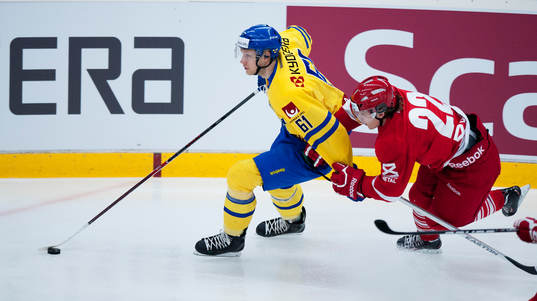 Sveriges Johan Ryno och Danmarks Sonny Hertzberg i