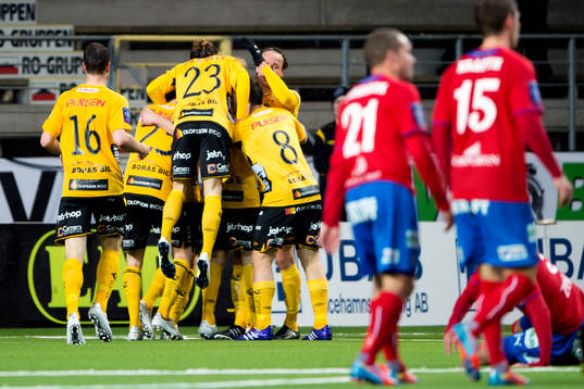 Jubel hos Elfsborgs spelarna