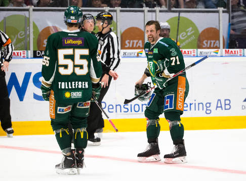 Färjestads Christian Berglund är upprörd