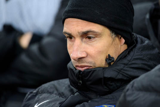 Falkenbergs tränare Henrik Larsson