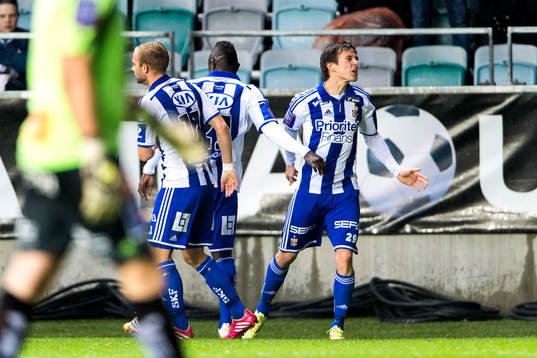 IFK Göteborgs Lasse Vibe jublar