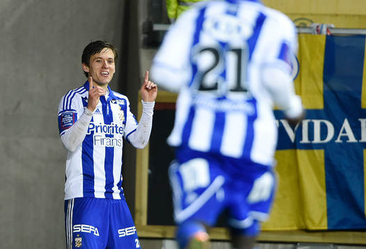IFK Göteborgs Lasse Vibe  jublar