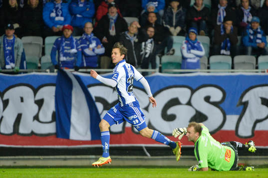 IFK Göteborgs Lasse Vibe  jublar
