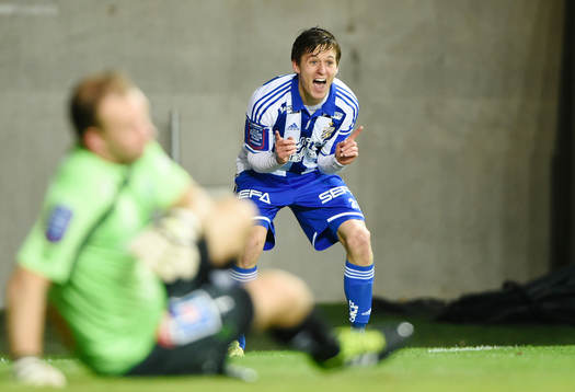 IFK Göteborgs Lasse Vibe  jublar