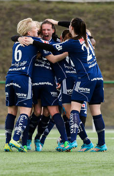 Kvarnsvedens spelare jublar