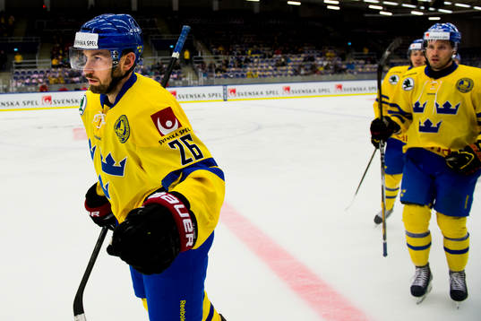 Sveriges Niklas Olausson jublar