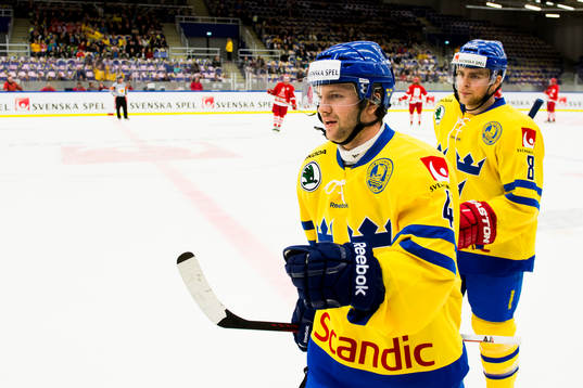 Sveriges Pär Arlbrandt jublar