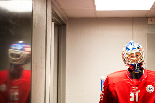 Danmarks målvakt Simon Nielsen