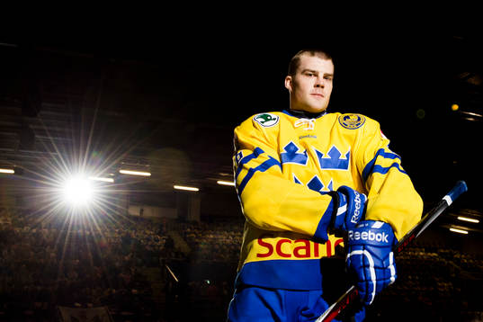 Patrik Hersley fick priset Salming trophy, årets back i SHL