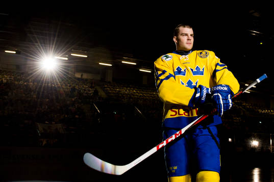 Patrik Hersley fick priset Salming trophy, årets back i SHL