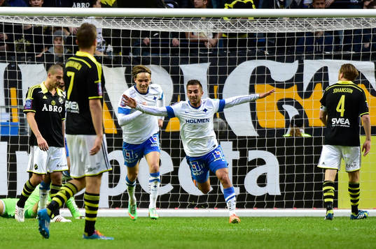 Norrköpings Christopher Telo jublar