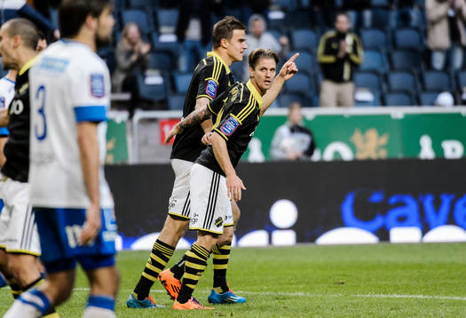 s Eero Markkanen och Martin Lorentzson jublar