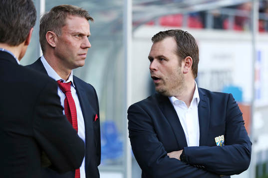 Kalmars tränare Hans Eklund och IFK Göteborgs tränare