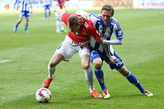 Kalmars Marcus Nilsson och IFK Göteborgs Ludwig