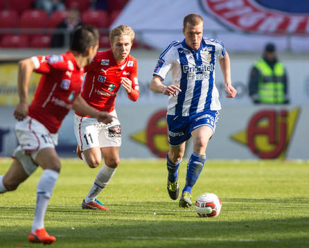 Kalmars Jonathan Ring och IFK Göteborgs Jakob Johansson