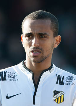 Häckens Walid Atta i matchen i allsvenskan mellan Mjällby