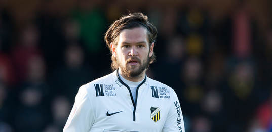 Häckens Ivo Pekalski  i matchen i allsvenskan mellan
