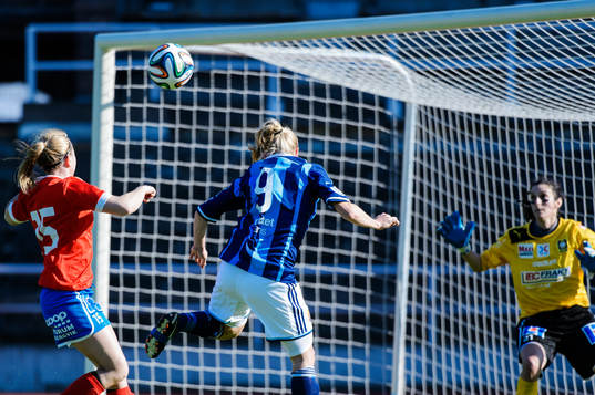 Djurgårdens Mia Jalkerud gör 1-1