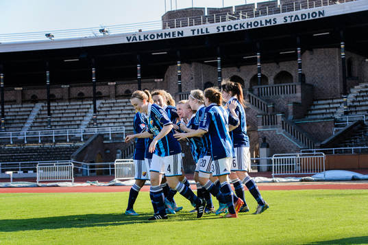 Djurgårdens spelare jublar
