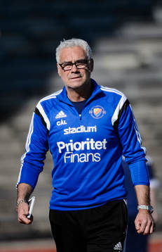 Djurgårdens huvudtränare Carl-Åke Larsen