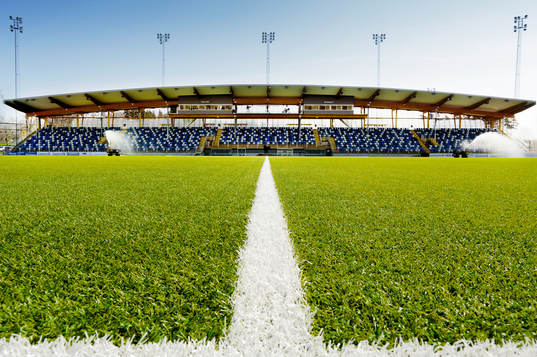 Kopparvallen före fotbollsmatchen i allsvenskan mellan