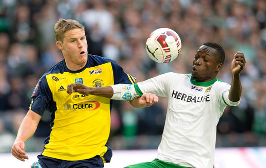 Ängelholms Eric Pothast  och Hammarbys Amadaiya Rennie