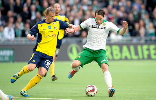 Ängelholms Sebastian Carlsen och Hammarbys Johan Persson