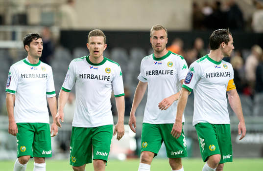 Hammarbys Daniel Theorin och Jan Gunnar Solli deppar