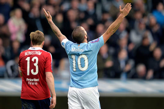Malmö FFs Guillermo Molins jublar