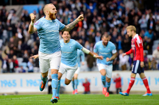 Malmö FFs Magnus Eriksson jublar