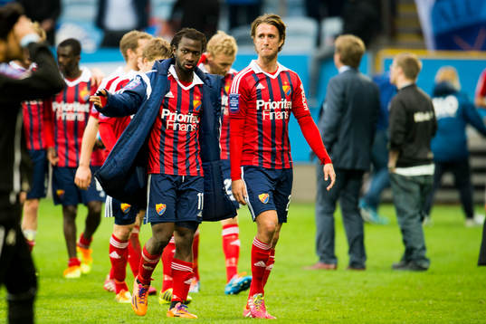 Djurgårdens Amadou Jawo och Philip Hellqvist