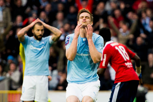 Malmö FFs Markus Rosenberg deppar