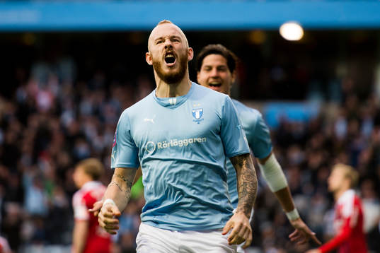 Malmö FFs Magnus Eriksson jublar