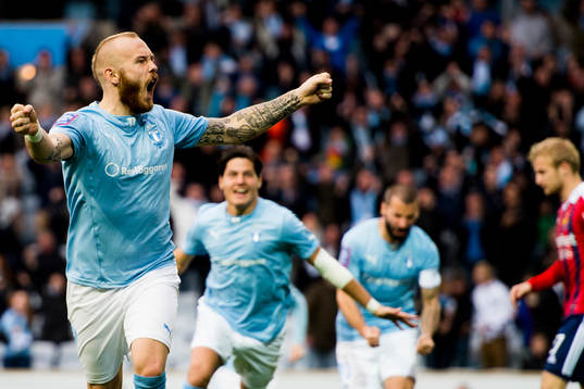 Malmö FFs Magnus Eriksson jublar