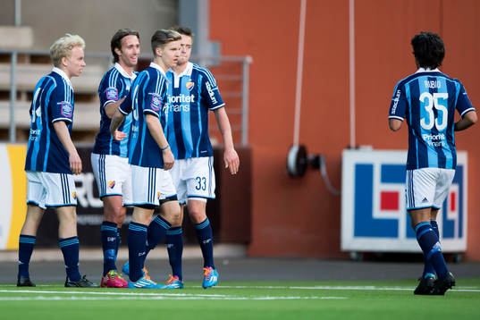 Djurgårdens Philip Hellqvist jublar